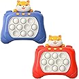 Bennol 2 Pack Light Up Fast Push Bubble Game, Pop Fidget Toys Handheld Quick Push Game for Kids 6-8 8-10 Years Old Birthday Gift for Boys & Girls