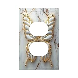 OILbiexn Outlet Covers White Gold Abstract Modern