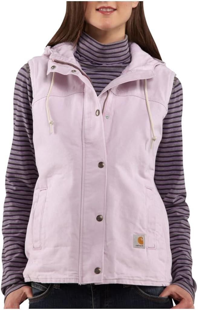 sherpa hooded vest womens
