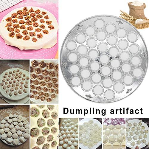 Abboard Pastry Maker Mold, 37 Holes Dumpling Mould Tools Ravioli Aluminum Mold Pelmeni Kitchen DIY Tools Make Pastry Dumpling