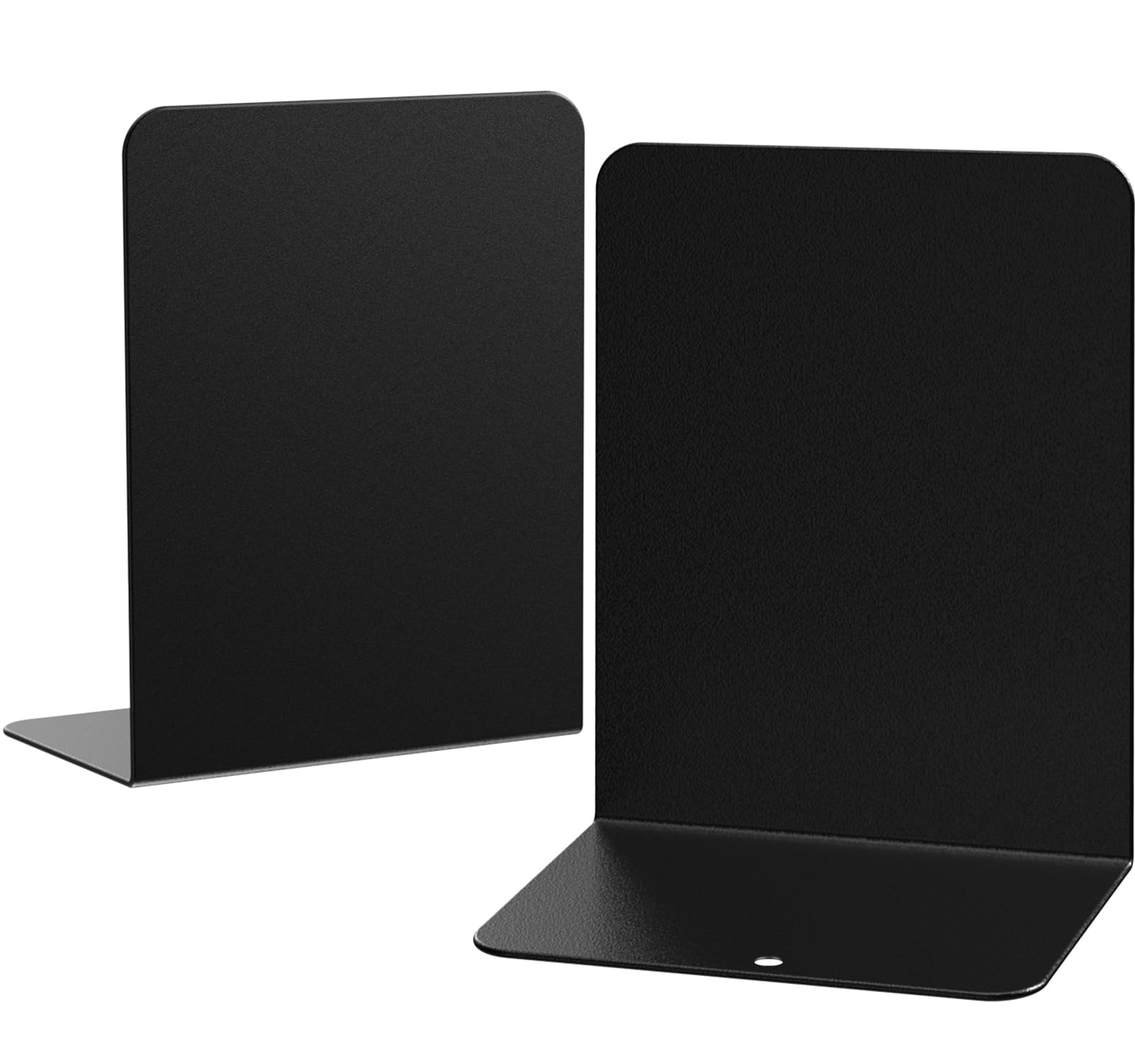 Photo 1 of pindda Book Ends, 2 Pieces Metal Bookend for Shelves, Bookends for Heavy Books, Book Holders for Shelves, Desk Organizers, Book Dividers for Office, School, Bookstore, Home