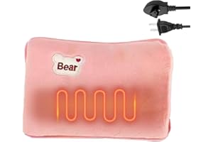 Electric Hot Water Bag - Leak-Proof Rechargeable Hand Warmer - Plush Cover Hot Water Bottle | for Winter Cold Weather Period 