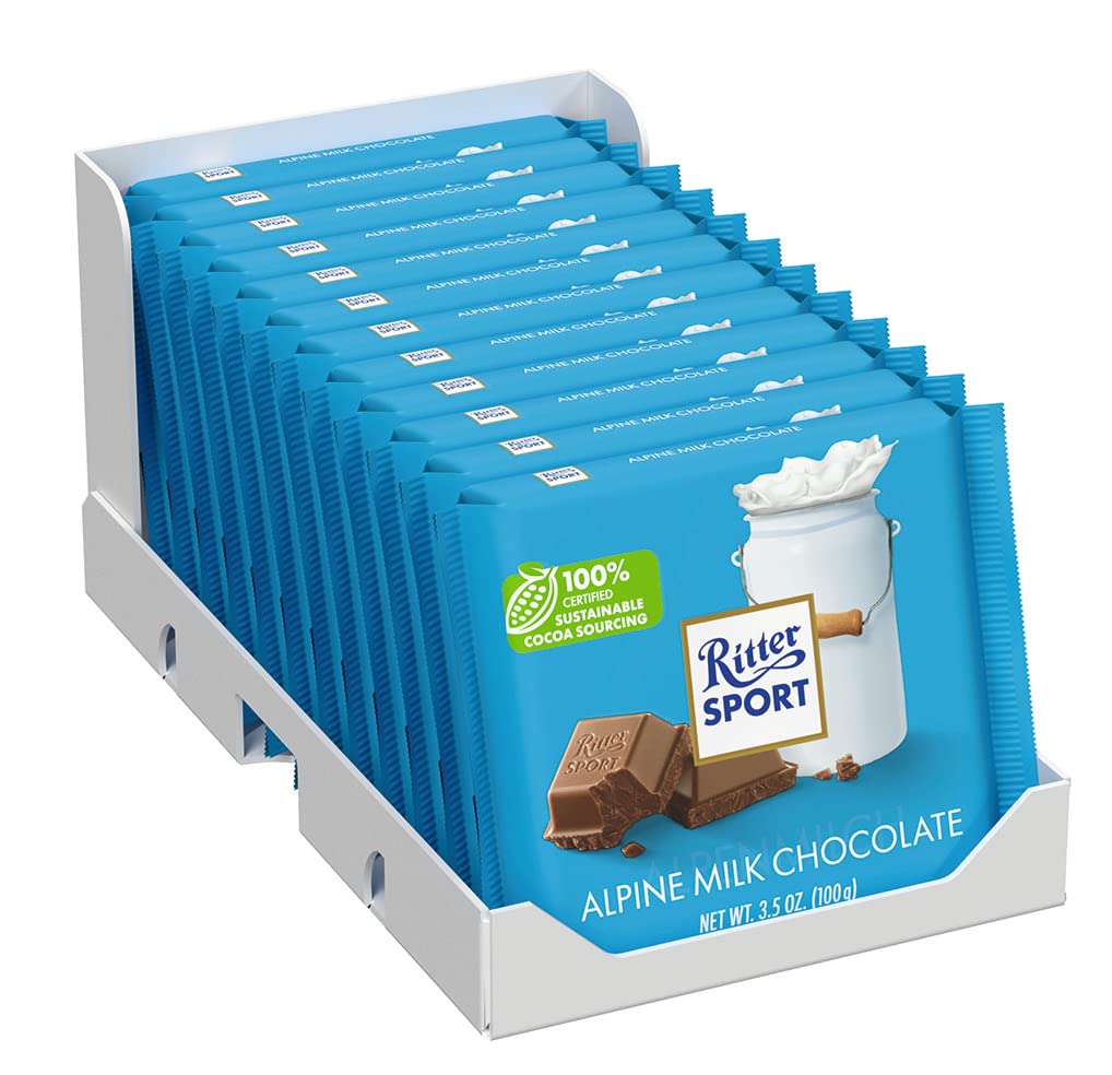 Mua Ritter Sport Alpine Milk Chocolate, 3.5 Ounce Bar, 12 Pack 100% ...