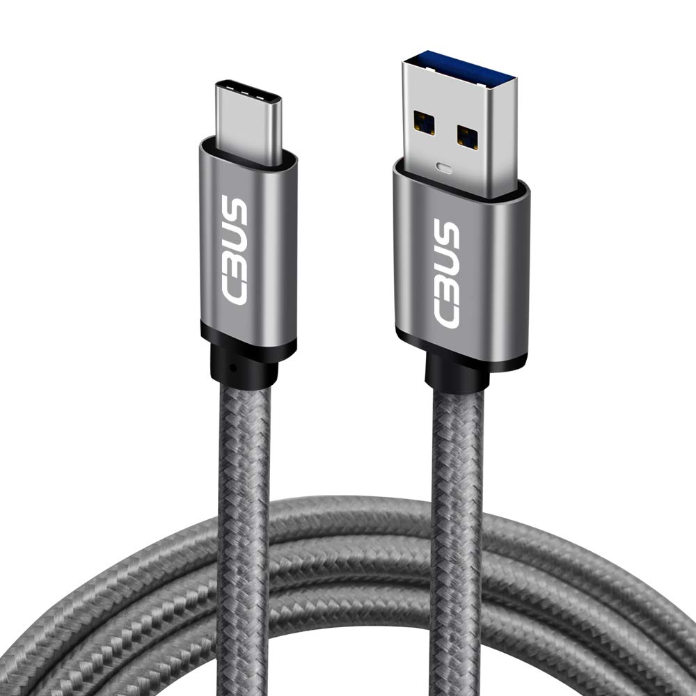 CBUS 2m Heavy-Duty Braided USB C Charger Cable Compatible with iPhone 16/15/Pro/Max/Plus, iPad Pro, iPad Air, iPad 10, iPad Mini, Galaxy Tab, Steam Deck (Space Grey)
