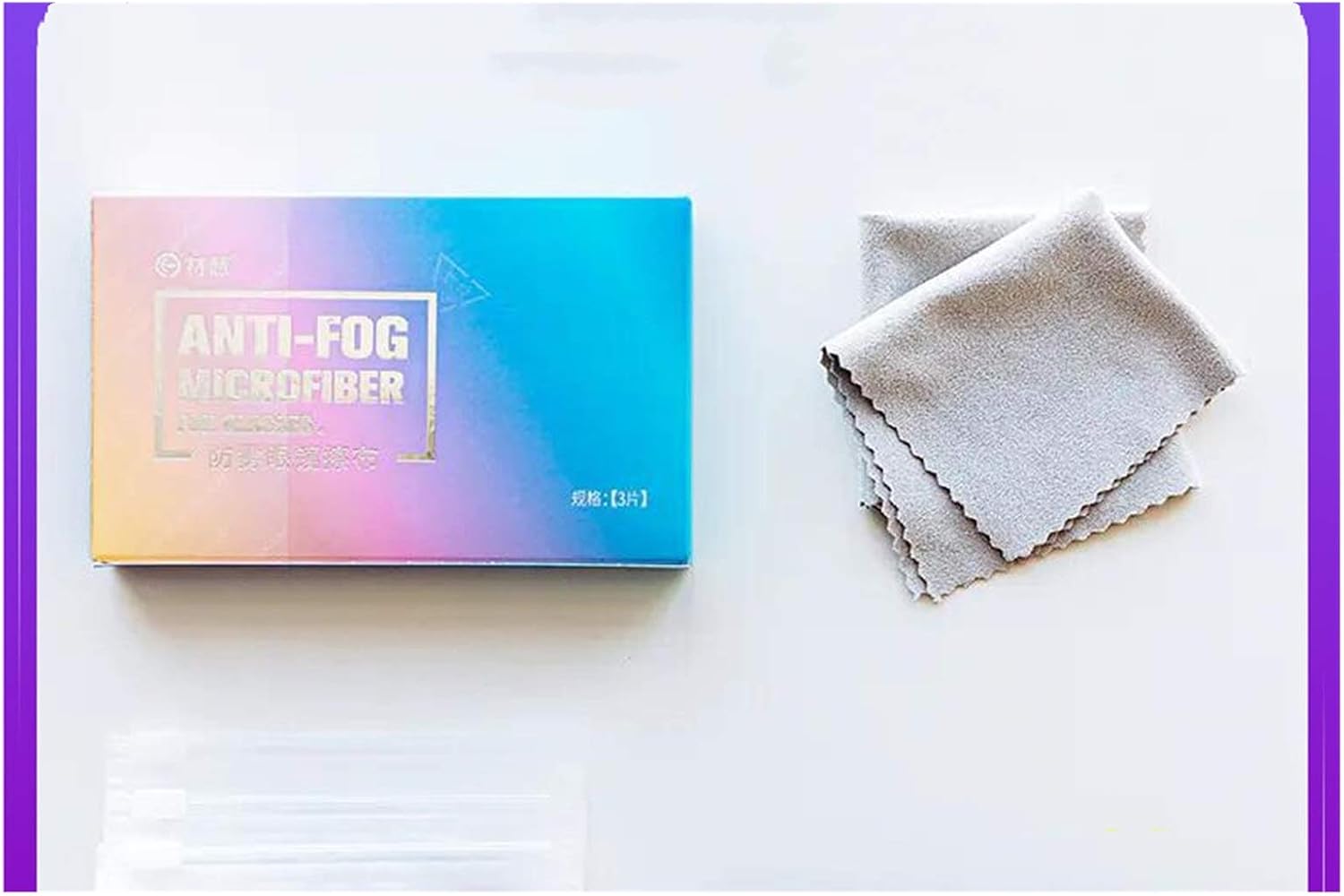 Antifog wipes 15PCS antifog glasses wipeling 24 hours antifog black