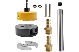 SMMS AUTO PARTS ㅤ SMMS Fuel Tank Sump Diesel Integrated Return Dual-Port Sump Kit with 3" Hole Saw Extra Brass for Ford F250 F350 for Dodge 5.9 Cummins, Ram, 2500 W350 for FASS Airdog Duramax Powerstroke