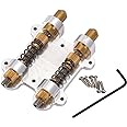 Musiclily Pro Guitar Dual Brass Tremolo Stopper Stabilizer Arming Adjuster Tremsetter Set for Floyd Rose and Other Floating Tremolo Bridge Systems