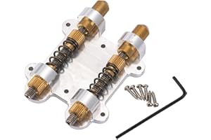 Musiclily Pro Guitar Dual Brass Tremolo Stopper Stabilizer Arming Adjuster Tremsetter Set for Floyd Rose and Other Floating Tremolo Bridge Systems