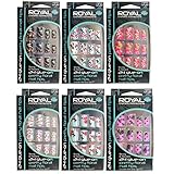 Royal 24 Glue-On Pretty Floral Nail Tips