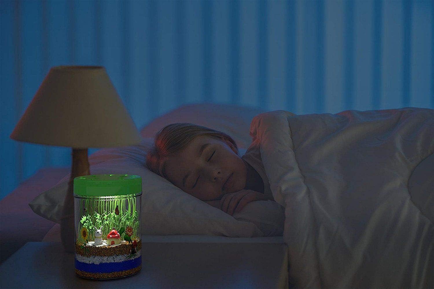 Light-up Terrarium Kit for Kids with LED Light on Lid - Create Your Own Customized Mini Garden in a Jar That Glows at Night - Science Kits for Boys & Girls - Gardening Gifts for Kids - Children Toys: Toys & Games