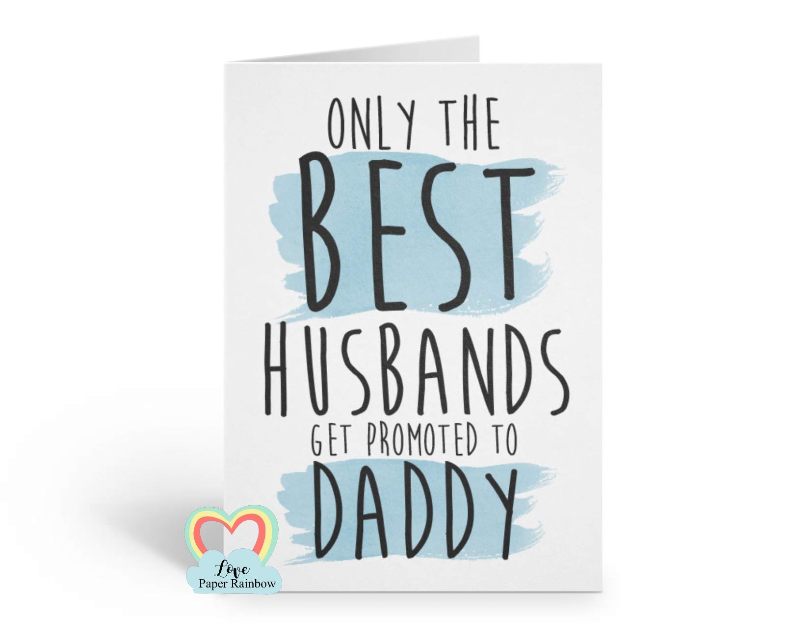 Buy the best husbands get promoted to dad, I'm pregnant, pregnancy reveal,  you're going to be a dad, you're going to be a daddy, daddy reveal, pregnancy  card Online at desertcartGuatemala