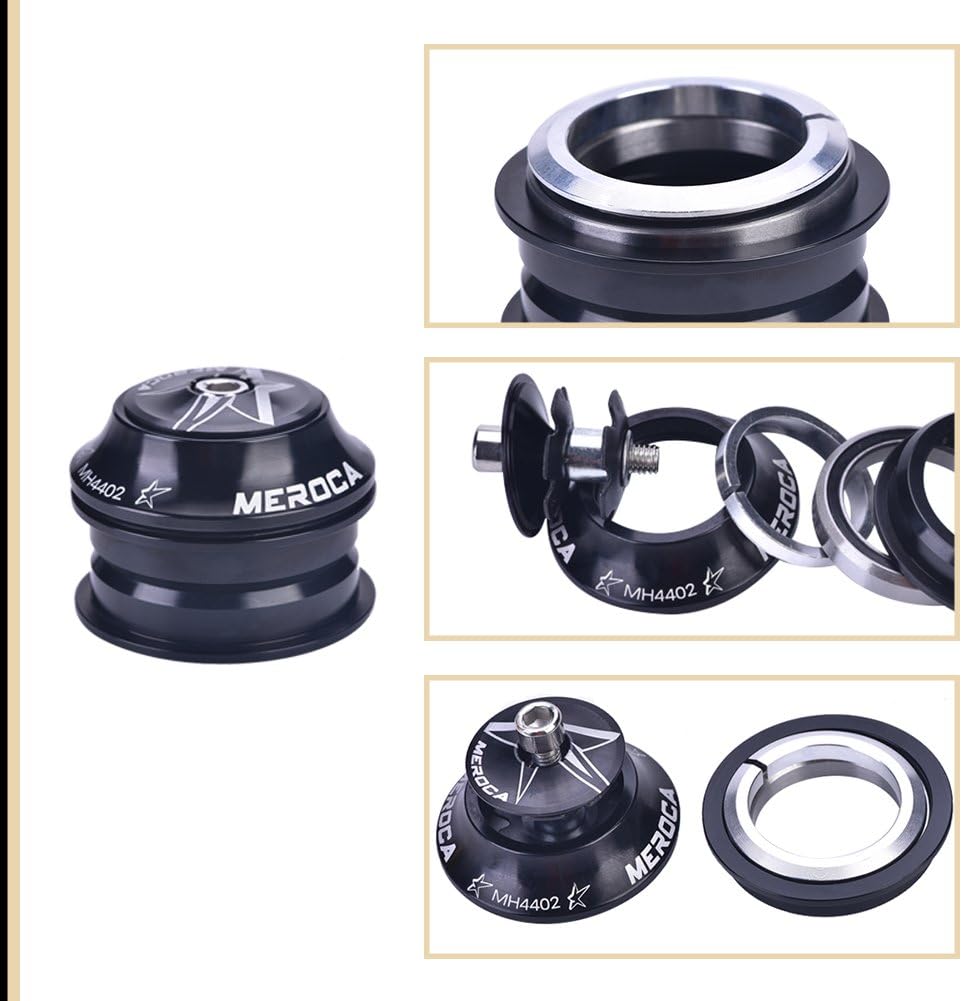 Bicycle Headset, Bike Headset Set Aluminium Alloy Bike Front Fork Stem Headset Replacement Tackle Bicycle Accessory