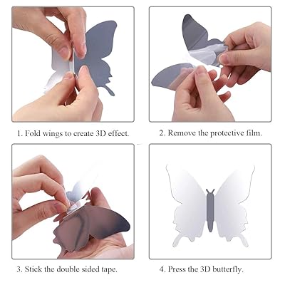 Download Buy Ado Glo Butterfly Wall Decor Removable Butterfly Wall Decals 3d Butterfly Stickers For Bedroom Bathroom Living Room Kids Room Decor Online In Indonesia B08k8zvc3p