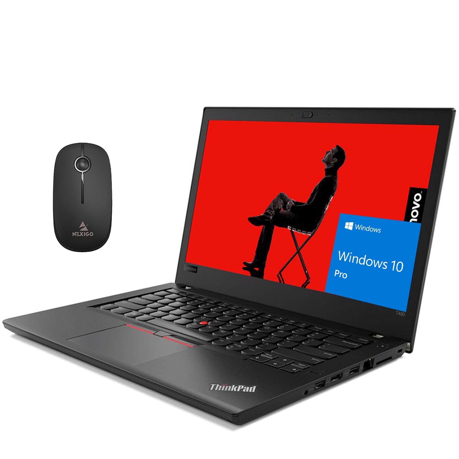 2020 Newest Lenovo ThinkPad T480 14 Inch FHD Laptop (8th Gen Intel Quad Core i5-8250U up to 3.4GHz, 