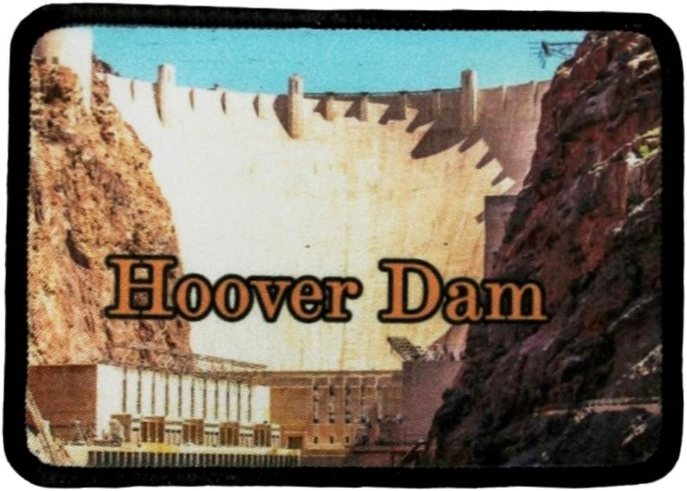 Hoover Dam Patch Landmark Nevada Arizona Travel Dye Sublimation Iron On Applique