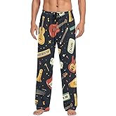 Bass Guitar Pajama Pants Flash Lightning Men's Pajama Bottoms Lounge Sleepwear PJs Casual Lightweight Sleep Pants M