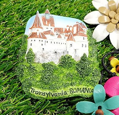 Castle Dracula Transylvania Fridge Magnet Landmark Souvenir Ceramic Resin