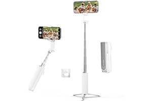 Selfie Stick for iPhone, Selfie Stick Tripod with Wireless Remote, Foldable & Portable Phone Tripod Stand for iPhone Android,