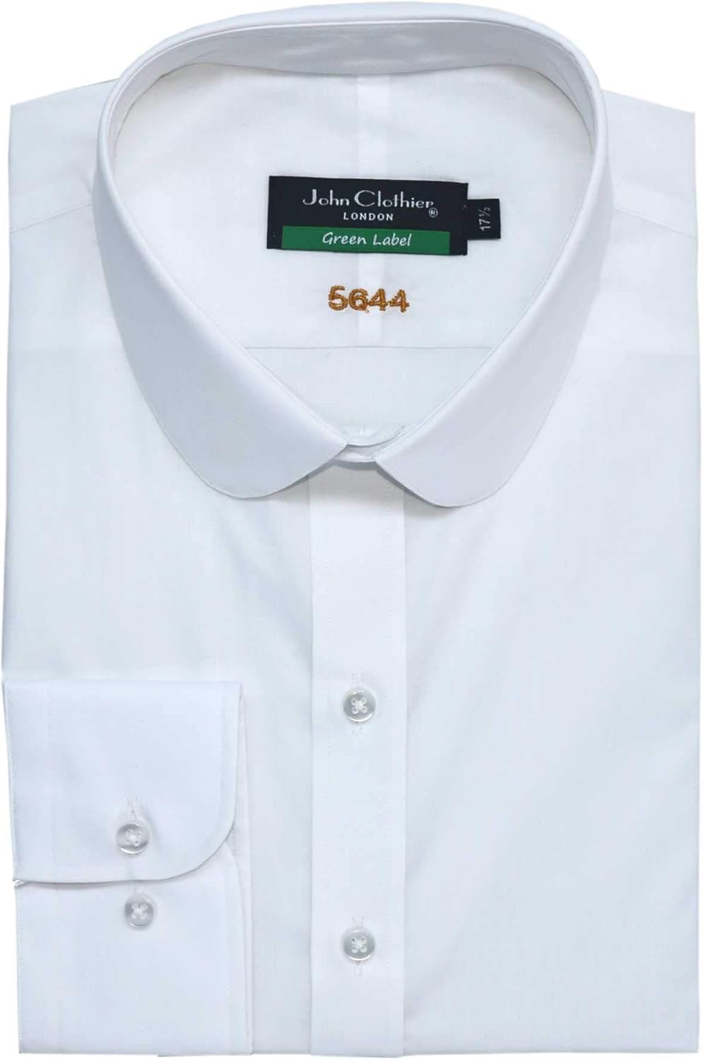 Men's Penny Collar 100 Cotton Shirt in Plain White Peaky Blinders