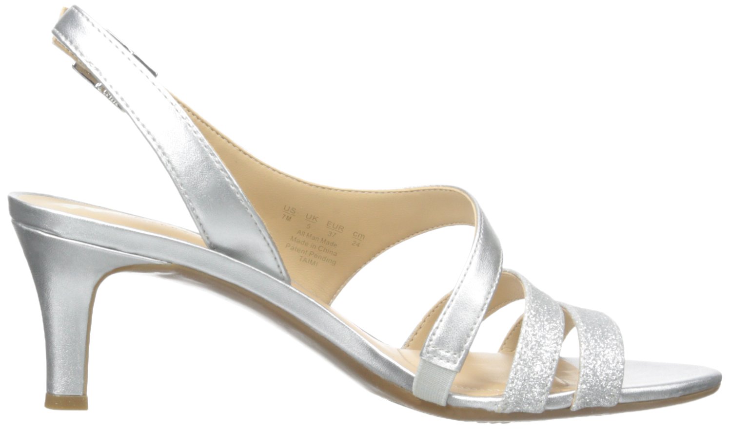 naturalizer taimi dress sandals silver Womens Taimi Dress Sandal Silver Glitter 7 5 Narrow