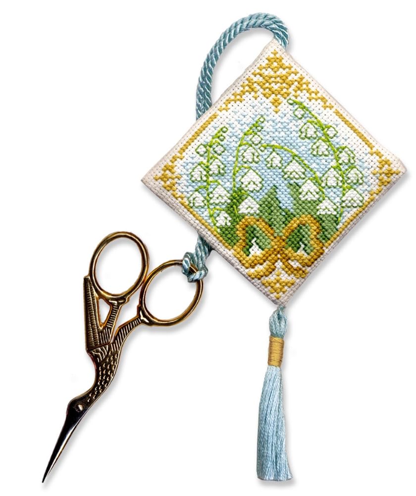 Lily of the Valley Scissor Keep - Cross Stitch Kit