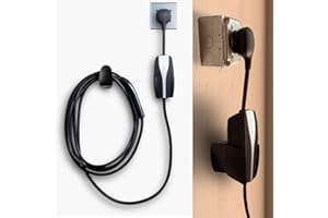 PHEOKER Tesla Mobile Charger Wall Mount Cable Organizer Bracket with UMC Holder and Riser Base/Spacer for Protruding Outlet NEMA 14-50