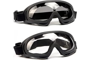 SPOSUNE Motorcycle Goggles Airsoft Goggles for Men Women UV400 Protective Windproof Dustproof Ski Goggles Safety Goggles
