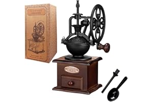 BAILIQI Manual Coffee Grinder,Hand Coffee Grinder,Coffee Bean Grinder Coffee Grinders For Home Use Vintage Wooden Coffee Decor Retro Coffee Maker
