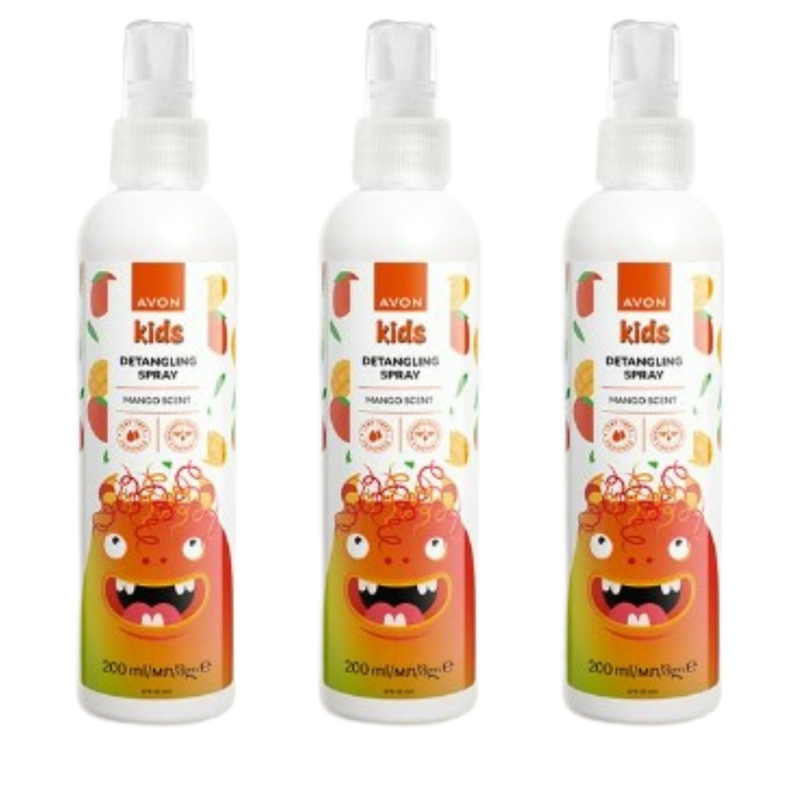 3 x Avon Naturals Kids hair Tamer/detangling spray x 200ml