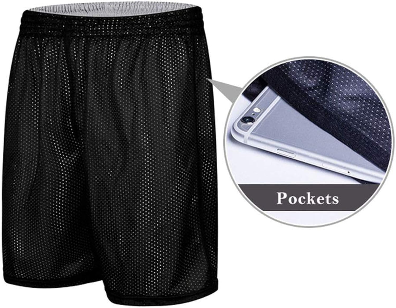 Basketball Shorts Pockets Dry Breathable Basketball Shorts
