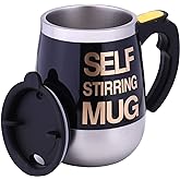 IAMPDD Self Stirring Mug Auto Self Mixing Stainless Steel Cup for Coffee -450ml/15oz