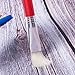 16 Piece Large Flat Tip Paint Brushes Hog Bristle Tempera and Artist Paint Brushes for Kids with Short Stubby Plastic Handle-Assorted Colors