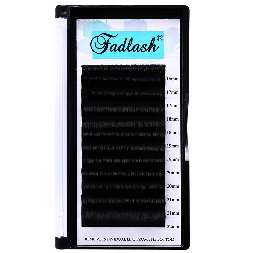 Easy Fan Russian Lashes 0.07 DD Curl 16-22mm Mixed Tray Withstand 90℃ Easy Fan Lashes Volume Lashes 3D 5D 6D-20D Self Fanning Lashes(0.07-DD-mix（16-22）)
