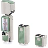 Tilta Silicone Protective Cover Compatible with Osmo Pocket 4 Power Kit | 5-Piece Full Coverage | Battery Handle Skin - Celadon White