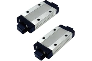 YZELCMT 2pcs MGN12H Black Carriage Block Suitable for 12mm Wide MGN12H Linear Guide Rail（Blue）