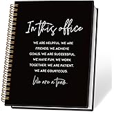 ETVISO Funny Office Notebooks for Work, Work Journal Notebook for Women Men Coworkers, Sarcastic Gifts for Coworkers, Funny Office Supplies, Hardcover Spiral Notebooks 5.5x8.3 Inch