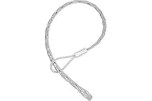 PATIKIL 15-25mm Cable Pulling Wire Socks 51.18" Long Grip Socks Net Galvanized Steel Wire Pulling Grip Mesh Puller Socks Grip