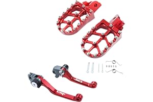 Adsspro CNC Foot Pegs Rest Pedal Footpegs Pedal And Brake Clutch Lever Handle For CRF125F CRF 125 CRF125 F 125F 2014-2022 Dirt Pit Bike Motorbike