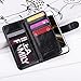 ULAK Designed for iPhone SE Case 2022 (3rd Gen) / iPhone SE Case 2020 (2nd Gen) / iPhone 7 Case/iPhone 8 Case, Luxury PU Leather Wallet Phone Case with Card Holder Flip Kickstand Cover - Black
