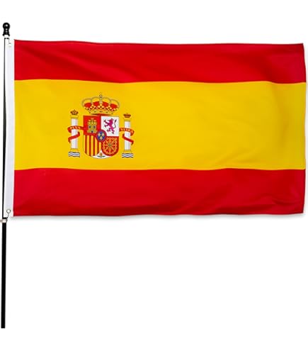 AZ FLAG Bandera De ESPAÑA TERCIOS MORADOS Viejos 90x60cm Para