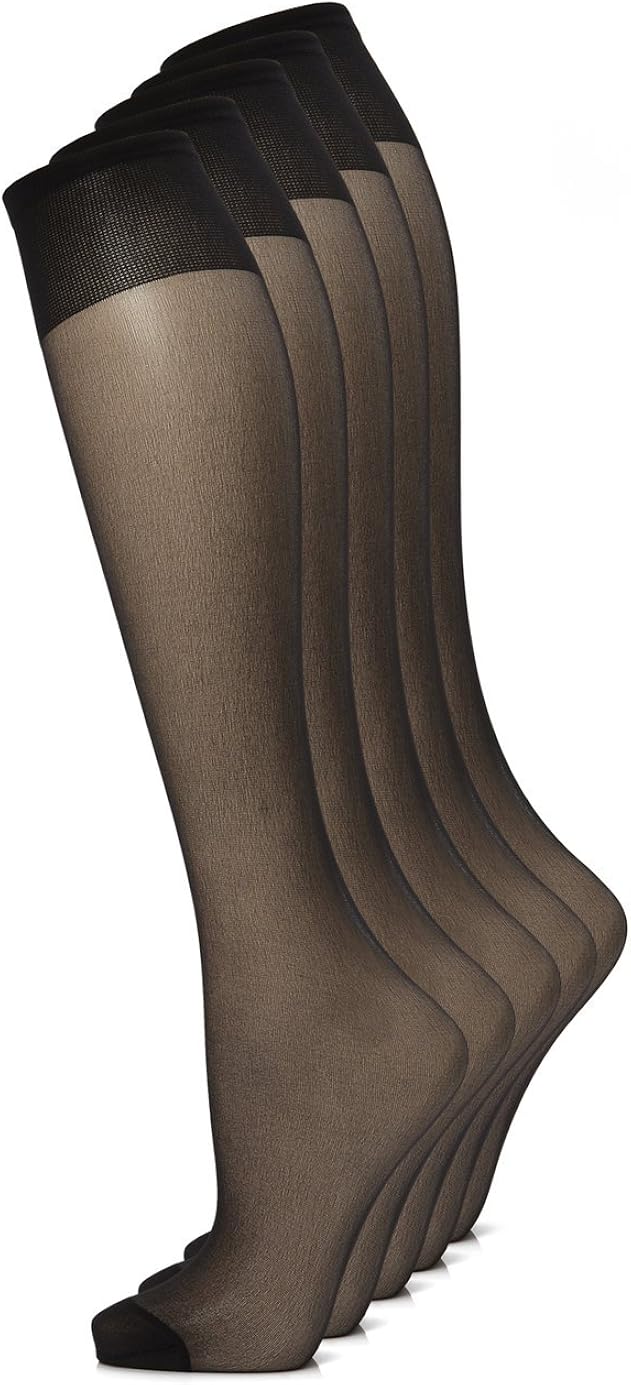 Felicity Womens Sheer Trouser Socks, Ladies Nylon Dress Socks at Amazon