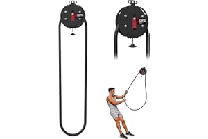 Endless Rope Trainer for Home Gym, Portable Cable Pulley System with 14 FT Closed-Loop Nylon Rope, 66LB Max Resistance Infini