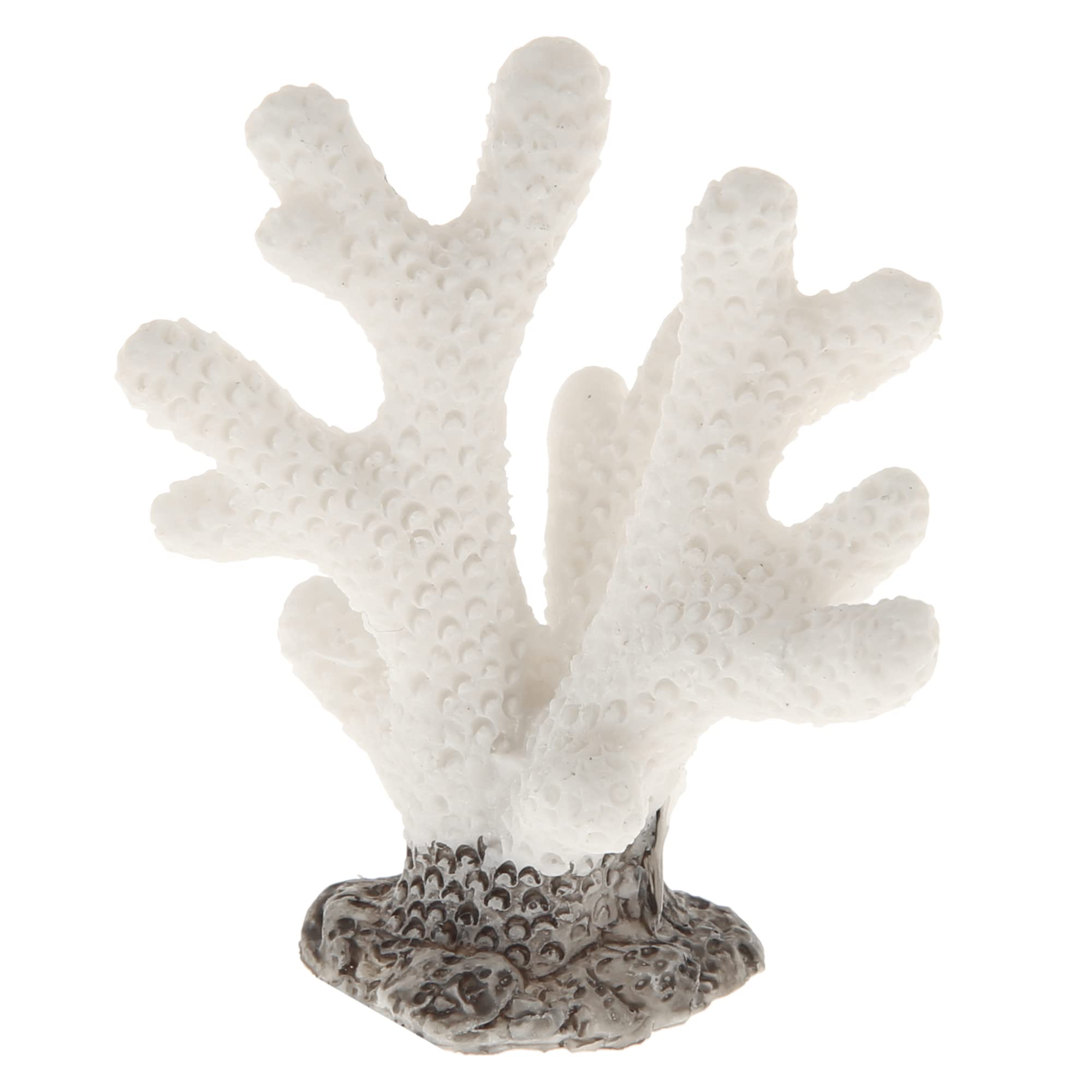 VOCOSTE Coral Reef Decor, Mini Faux Coral Decor for Aquarium Decorations, White, 1.81"x2.09"