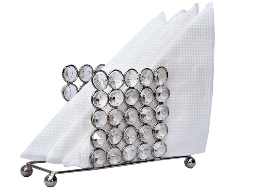 Buy Gift/Square Clear Glass Crystal Tissue Holder/Crystal Napkin Holder