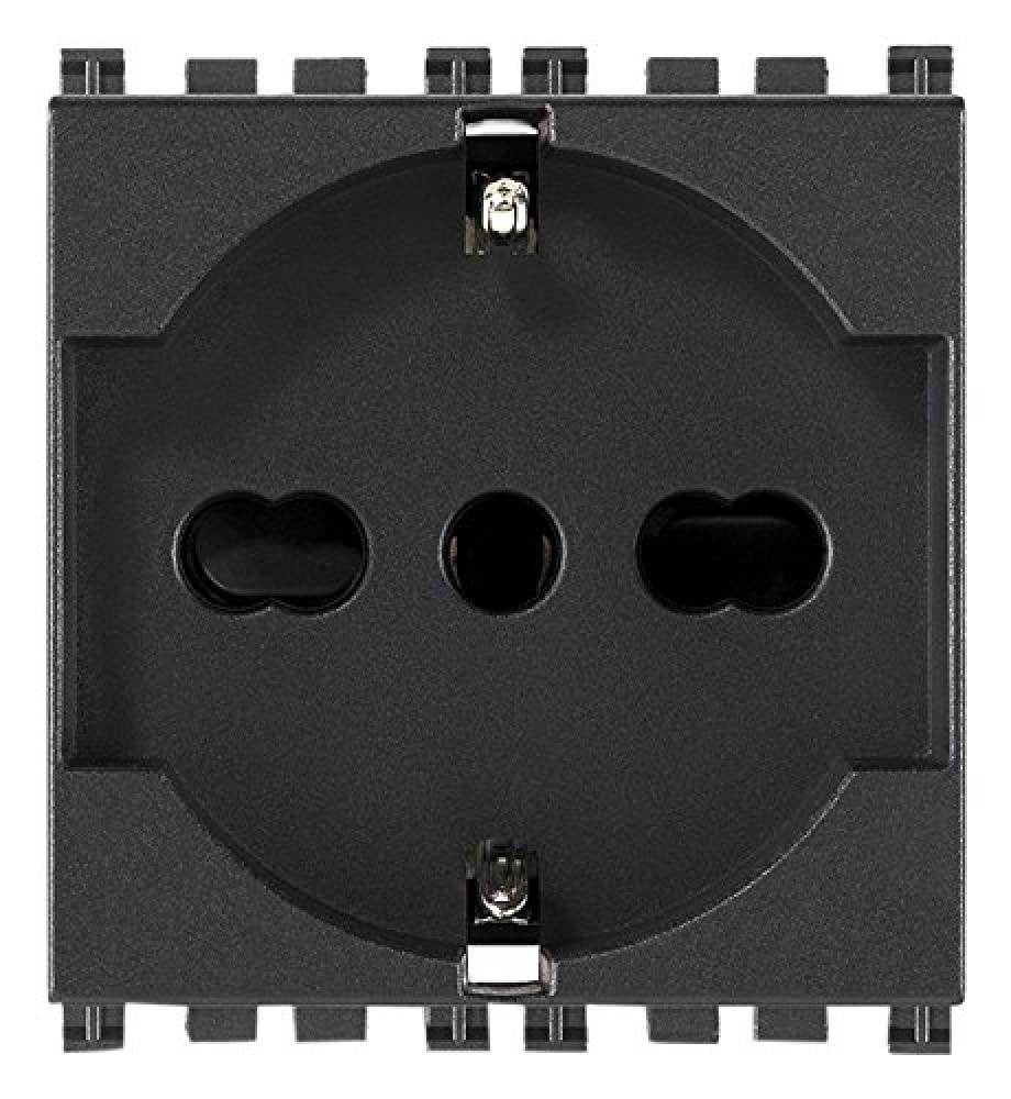 VIMAR 0r19210 Universal 2P + T 16 A Socket, Grey