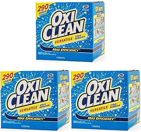 Amazon オキシクリーン アメリカ製 コストコ 5 26kg オキシ漬け 漂白剤 シミ 3箱セット オキシクリーン しみ抜き剤