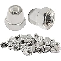 249Pcs Acorn Hex Cap Nuts Dome Cap Nut Acorn Hex Cap Nuts Assortment Kit M3‑M12 DIN1587 304 Stainless Steel