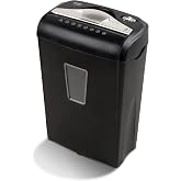 Aurora AU870MA High-Security 8-Sheet Micro-Cut Paper Credit Card Shredder Black