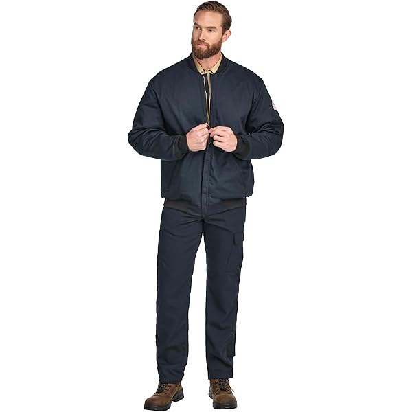 Bulwark FR Flame Resistant 7oz Cotton Lapel Collar Lab Coat