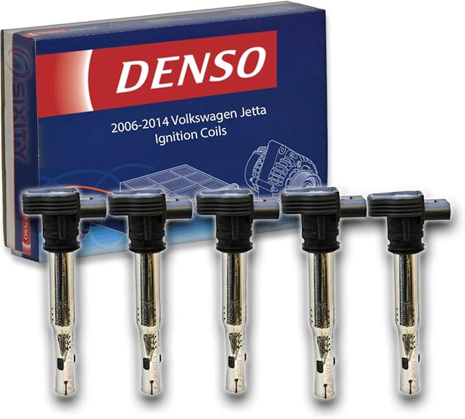 5 pc Denso Ignition Coil for Volkswagen Jetta 2.5L L5 2006
